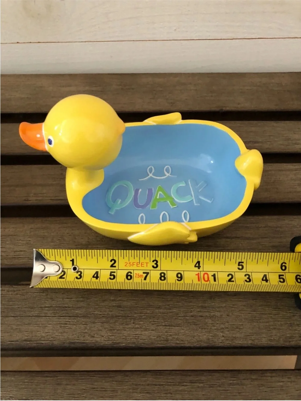 Yellow Duck SOAP DISH & TOOTHBRUSH HOLDER Jenny Jeff Bathroom Vanity Set